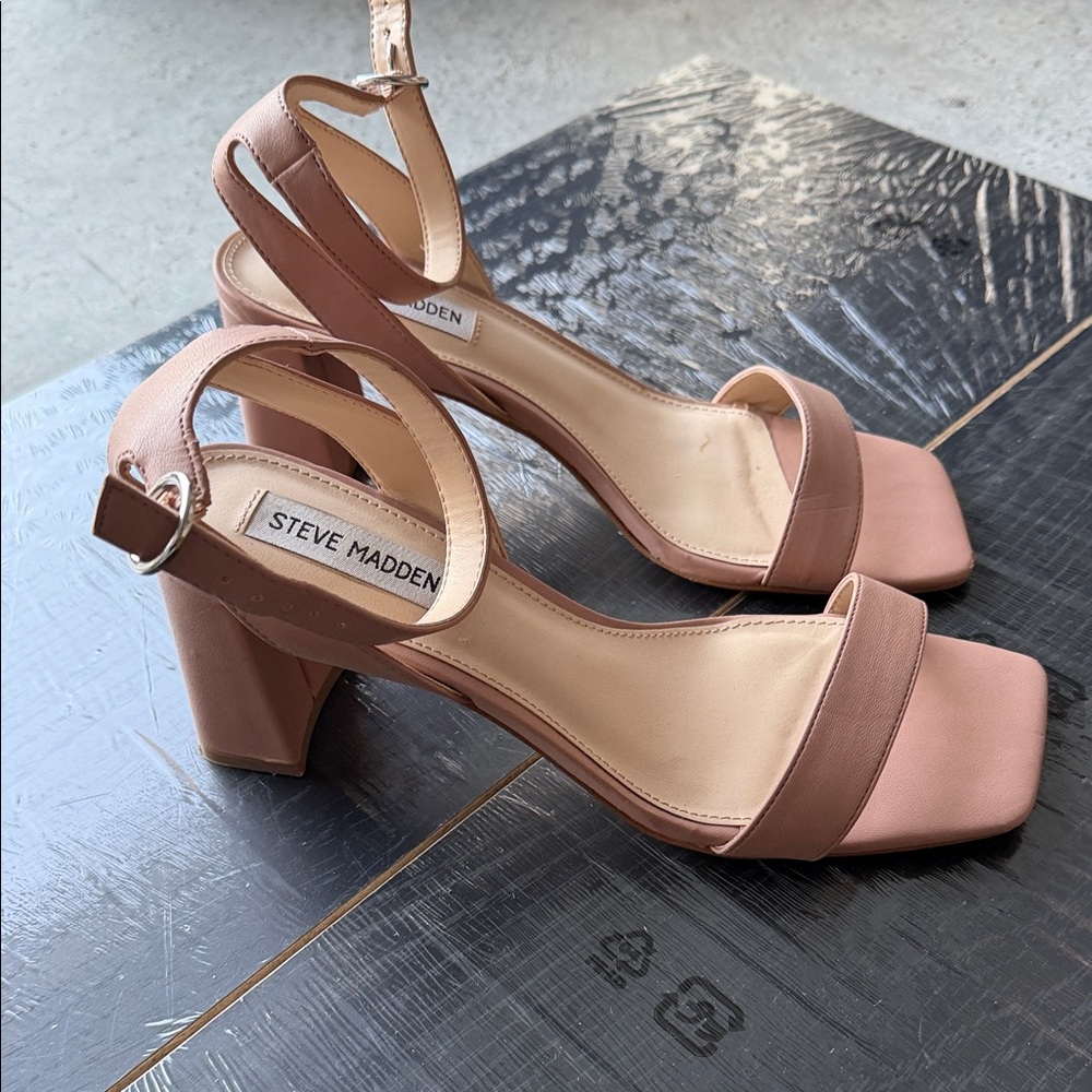 Steve Madden Women's Brown Ankle Strap Heels